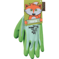 FUDGE gloves nylon latex palm green