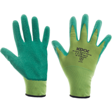 GROOVY GREEN rukavice nylon. latexové zelené