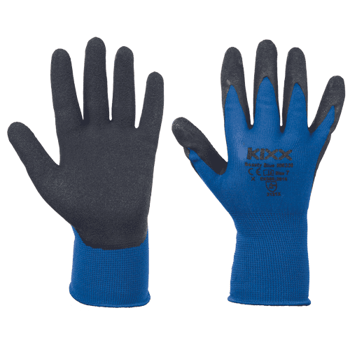 BEASTY BLUE gloves nylon latex blue