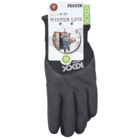 KIXX FROZEN (6PR)nylon/latexové rukavice čierne