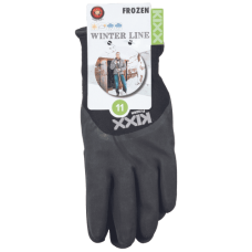 KIXX FROZEN (6PR)nylon/latexové rukavice čierne