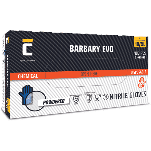 BARBARY EVO nitril gloves powd.