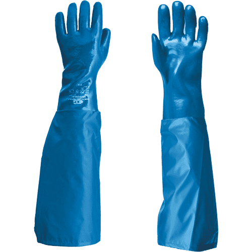 UNIVERSAL gloves sleeve 65 cm blue