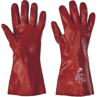 FULIGULA ruk. PVC rukavice červené 35cm