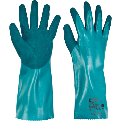 IMMER gloves nitril chemic. green 