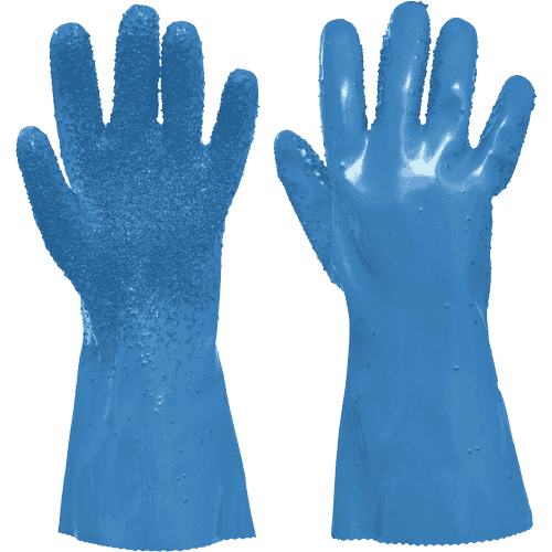 UNIVERSAL ROUGHENED gloves 35cm blue