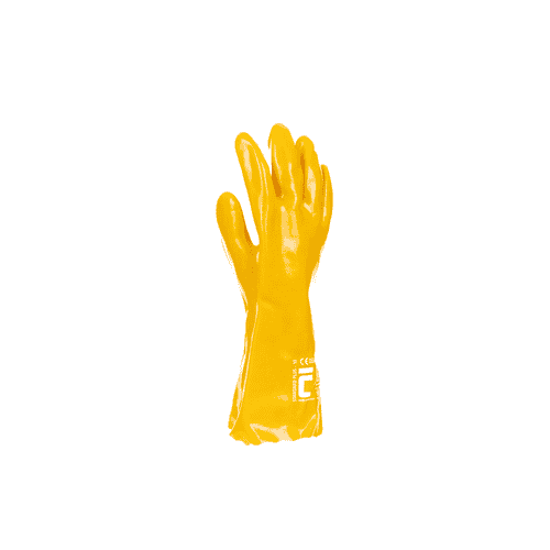 STANDARD PLUS rukavice 35cm PVC žlté