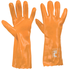 STANDARD PLUS gloves 35cm PVC yellow
