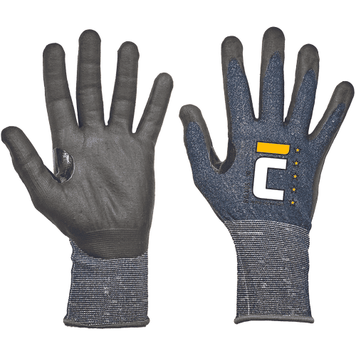 RALLUS cutC 18g,nitril/PU protiporezové rukavice