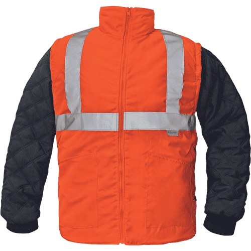 BI ROAD jacket HV orange/navy