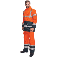 BI ROAD jacket HV orange/navy