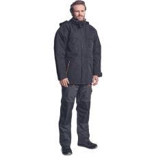 EMERTON winter jacket black/orange