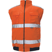 CLOVELLY pilot jacket HV orange