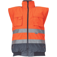 CLOVELLY pilot bunda HV oranž./tmavo modrá