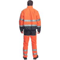 CLOVELLY pilot bunda HV oranž./tmavo modrá