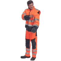 CLOVELLY pilot bunda HV oranž./tmavo modrá