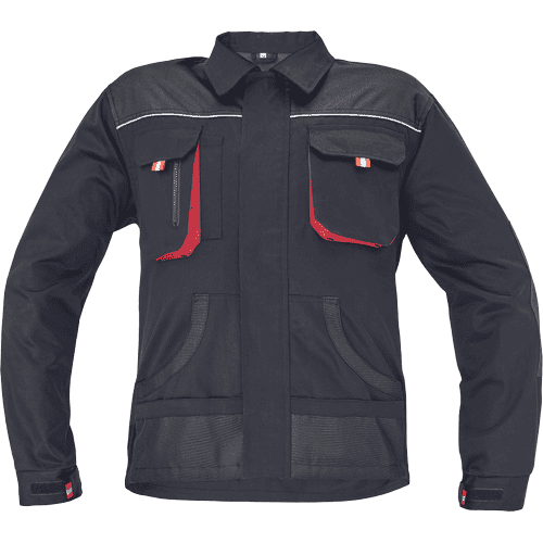 FF CARL BE-01-002 jacket black/red