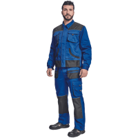 FF CARL BE-01-002 blúza kráľovská modrá/čierna