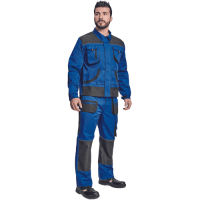 FF CARL BE-01-002 blúza kráľovská modrá/čierna