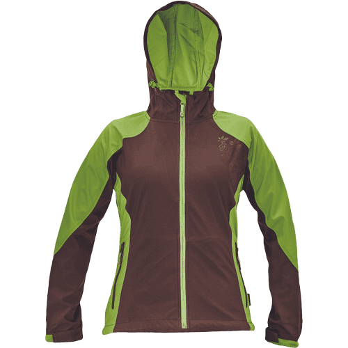 YOWIE SOFTSHELL jacket brown/green