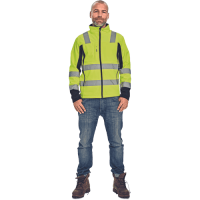 MALTON softshell. bunda HV žltá