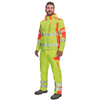 LATTON softsh.jacket HV yellow/orange