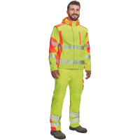 LATTON softsh.jacket HV yellow/orange