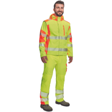 LATTON softsh.jacket HV yellow/orange