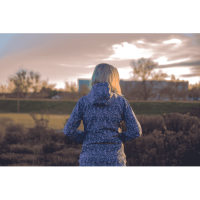 YOWIE print.jacket light violet/navy