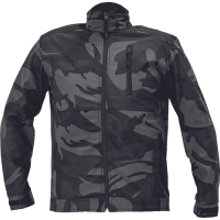 CRAMBE softsh.jacket grey camouflage