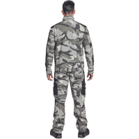 CRAMBE softsh.jacket grey camouflage