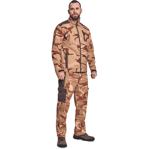 CRAMBE softsh.jacket beige camouflage
