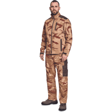 CRAMBE softsh.jacket beige camouflage