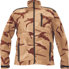 CRAMBE softsh.jacket beige camouflage