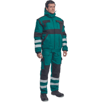 MAX WINTER RFLX blúza zelená/čierna