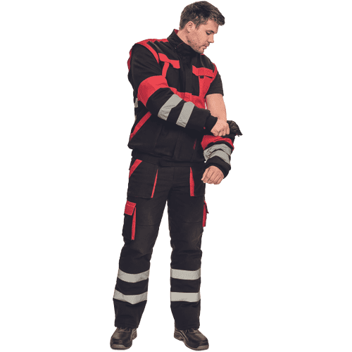 MAX WINTER RFLX jacket black/red