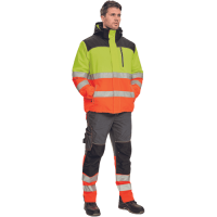 KNOXFIELD HV WINTER parka yell/oran