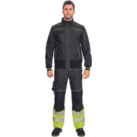 KNOXFIELD 275 blúza antracit/žltá