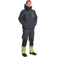 KNOXFIELD WINTER parka antracit/žltá