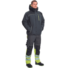 KNOXFIELD WINTER parka antracit/žltá