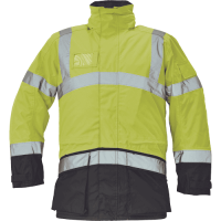 LIGHTFLASH HV zateplená bunda žltá/tm.modrá