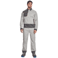 MONTROSE blúza sivá/tm.sivá