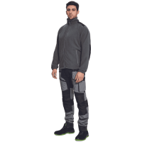 KNOXFIELD fleece jacket anthrac/yell