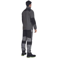 KNOXFIELD fleece jacket anthrac/yell