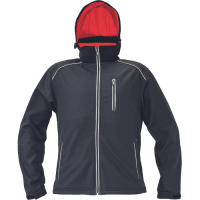 KNOXFIELD softshell jacket anthr/red