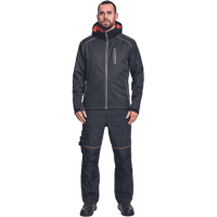 KNOXFIELD softshell bunda antr/oranžová