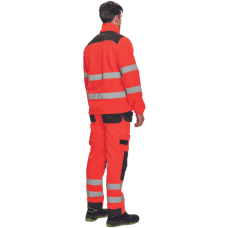 KNOXFIELD HV fleece jacket red