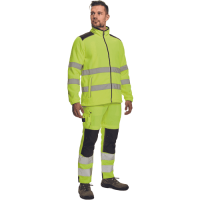 KNOXFIELD HV fleece jacket yellow