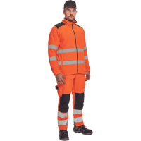KNOXFIELD HV fleece jacket orange