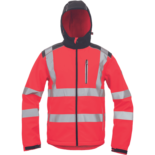 KNOXFIELD HVPS softshell jacket red